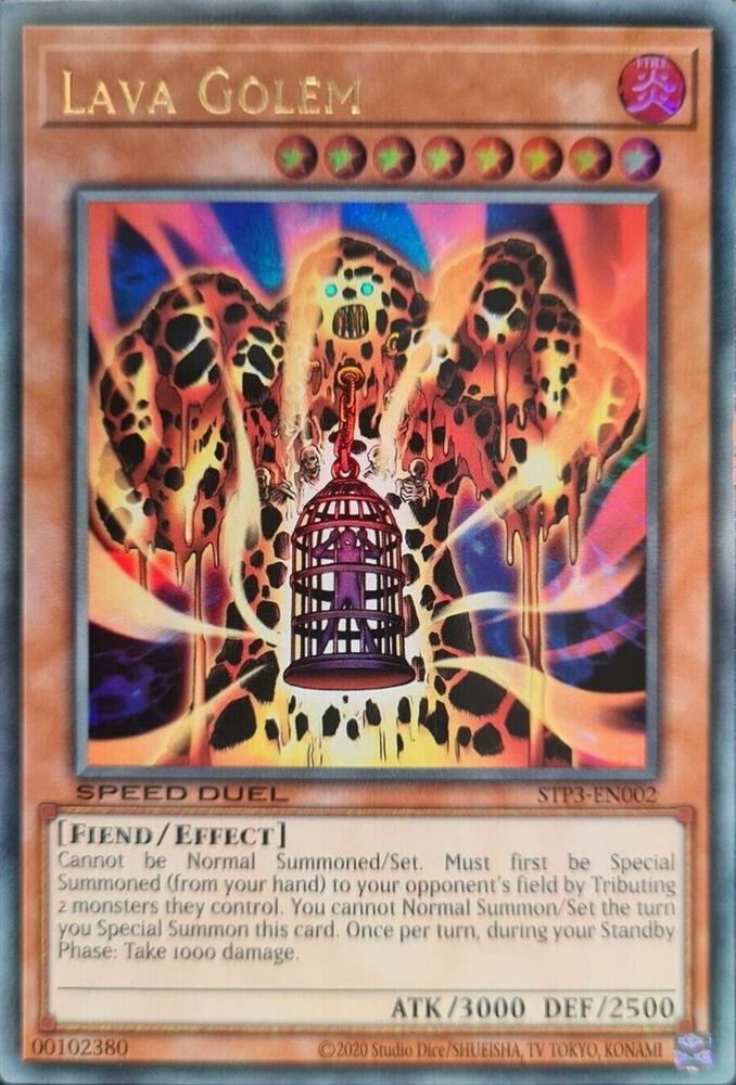 Lava Golem STP3-EN002 card from Speed Duel: Tournament Pack 3