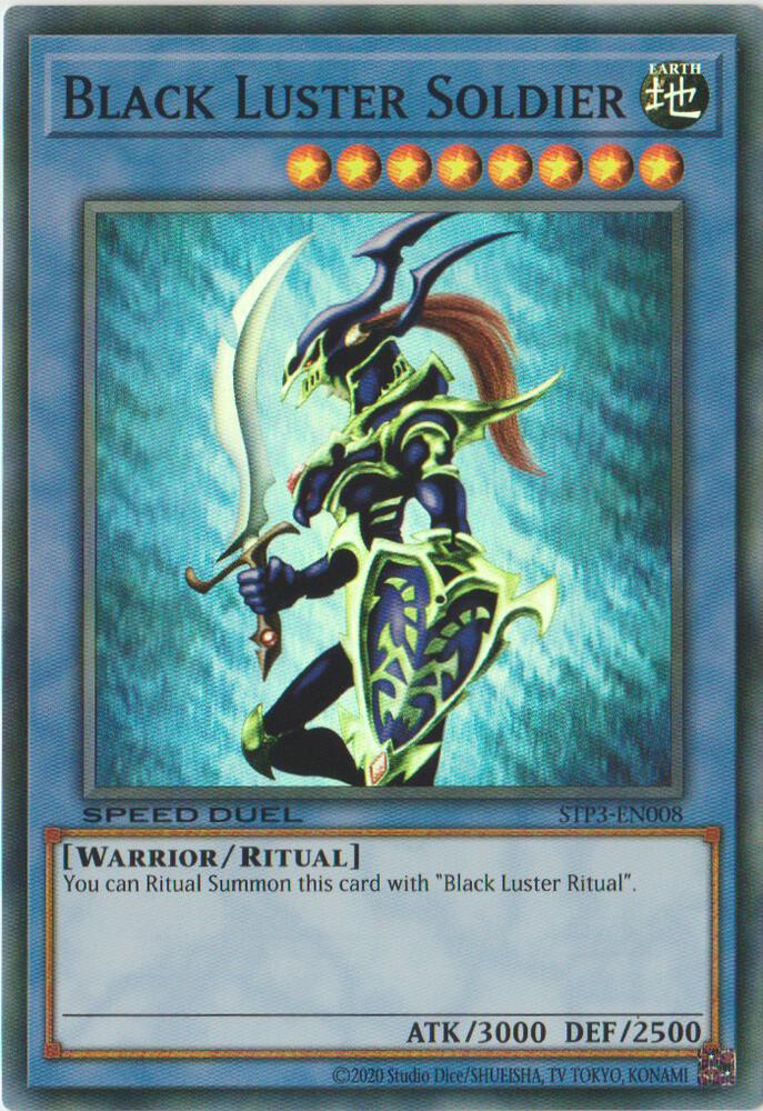 Black Luster Soldier STP3-EN008 card from Speed Duel: Tournament Pack 3