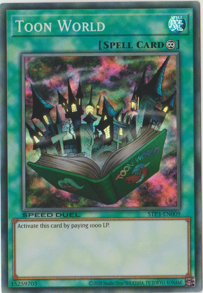 Toon World STP3-EN009 card from Speed Duel: Tournament Pack 3