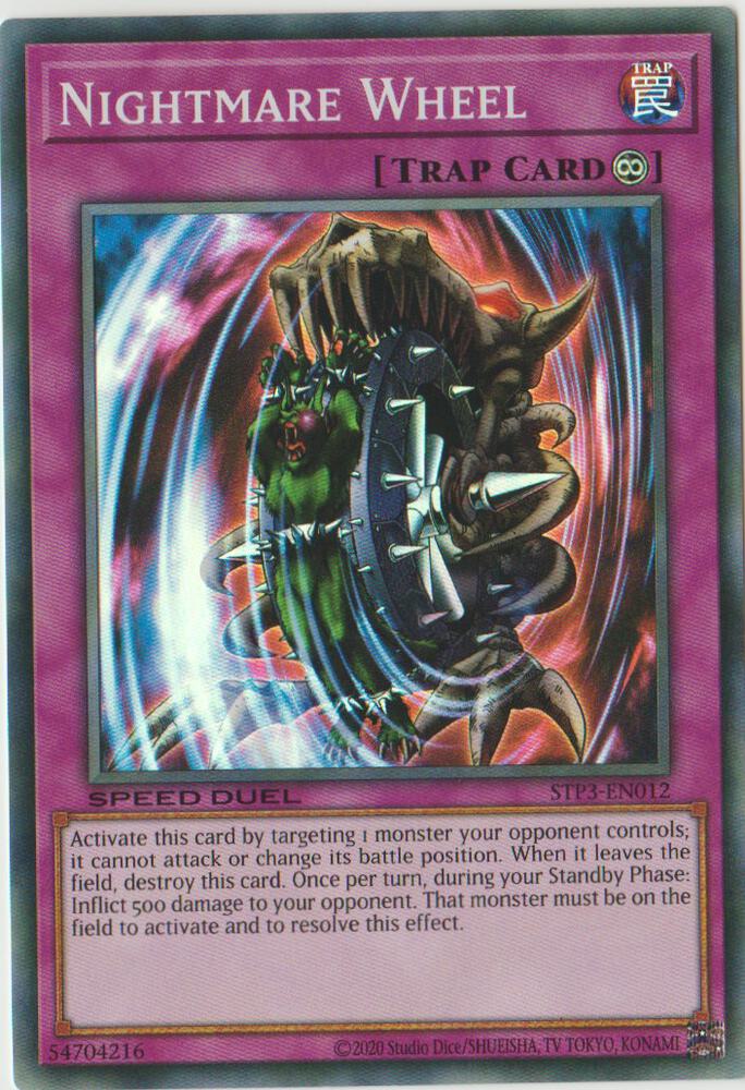 Nightmare Wheel STP3-EN012 card from Speed Duel: Tournament Pack 3