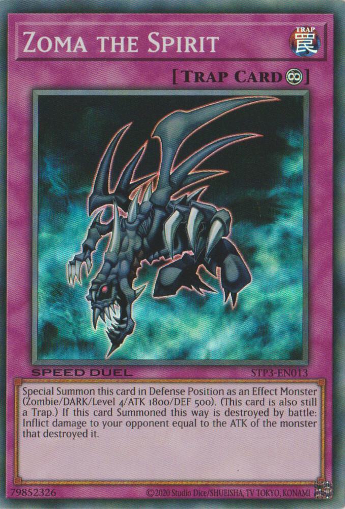 Zoma the Spirit STP3-EN013 card from Speed Duel: Tournament Pack 3