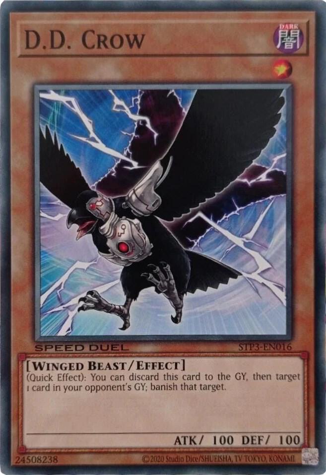 D.D. Crow STP3-EN016 card from Speed Duel: Tournament Pack 3
