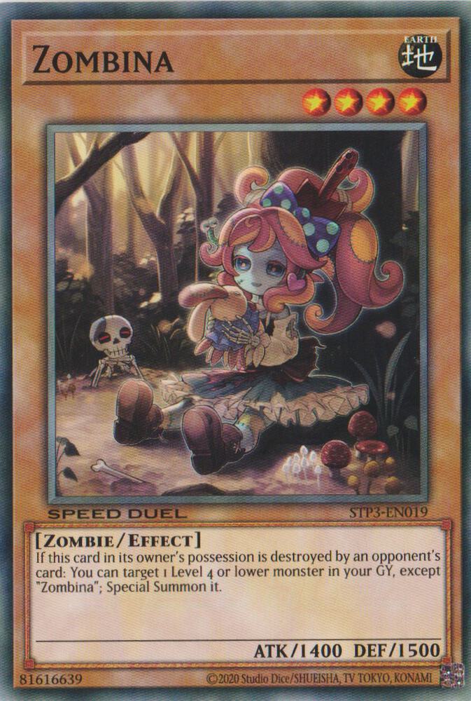 Zombina STP3-EN019 card from Speed Duel: Tournament Pack 3