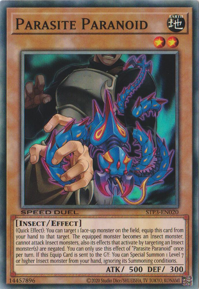 Parasite Paranoid STP3-EN020 card from Speed Duel: Tournament Pack 3
