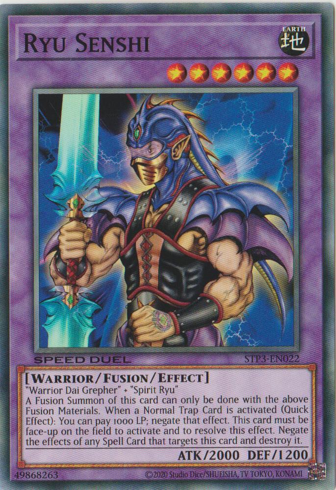 Ryu Senshi STP3-EN022 card from Speed Duel: Tournament Pack 3