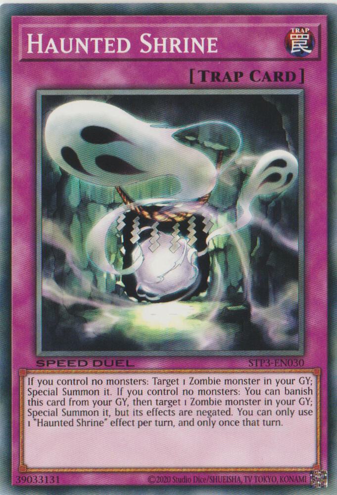 Haunted Shrine STP3-EN030 card from Speed Duel: Tournament Pack 3