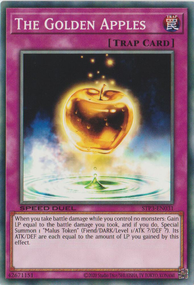 The Golden Apples STP3-EN031 card from Speed Duel: Tournament Pack 3