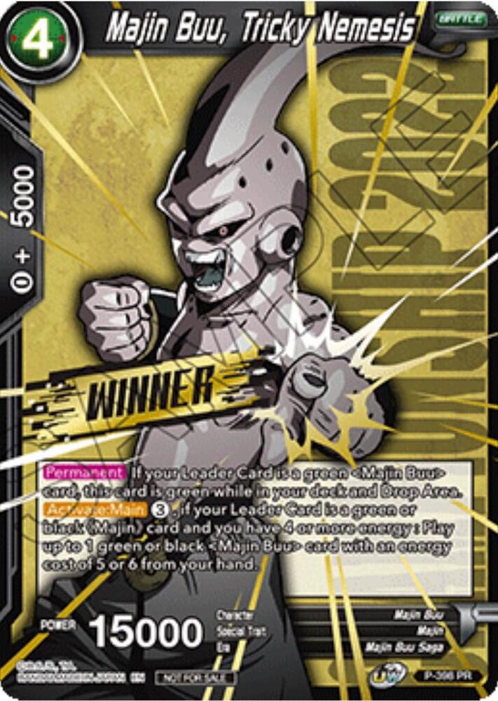 Majin Buu, Tricky Nemesis (Winner Stamped) (Championship Pack 2022 Vol.1) P-398 card from Promotion Cards