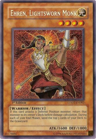 Ehren, Lightsworn Monk LODT-EN082 card from Light of Destruction