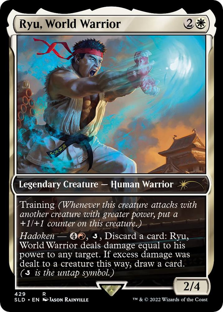 Ryu, World Warrior 429 card from Secret Lair Drop Series