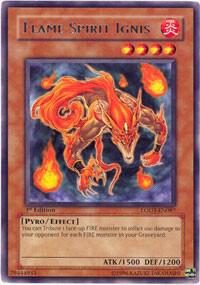 Flame Spirit Ignis LODT-EN087 card from Light of Destruction