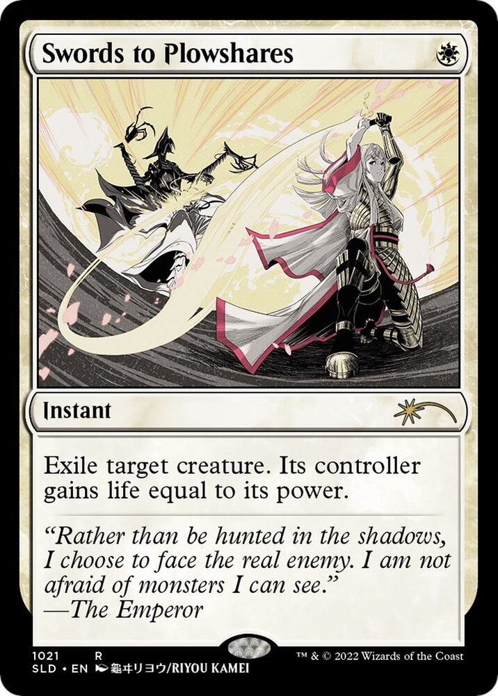 Swords to Plowshares 1021 card from Secret Lair Drop Series