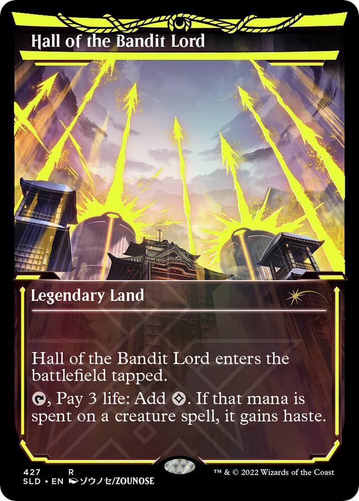 Hall of the Bandit Lord (Neon Yellow) 427 card from Secret Lair Drop Series