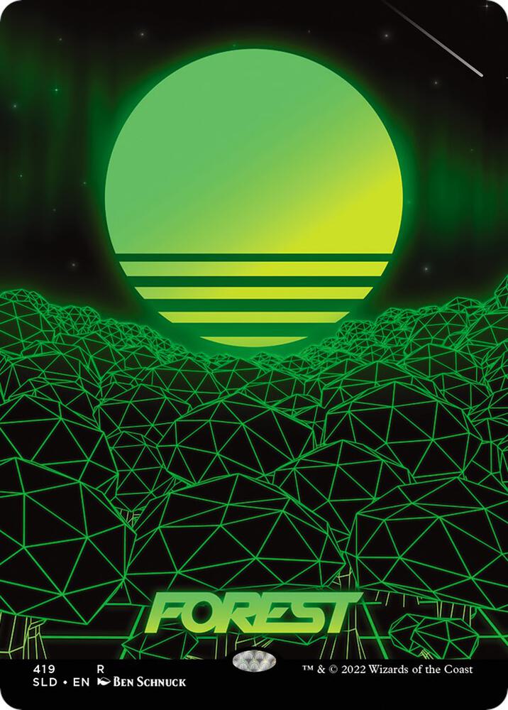 Forest 419 card from Secret Lair Drop Series