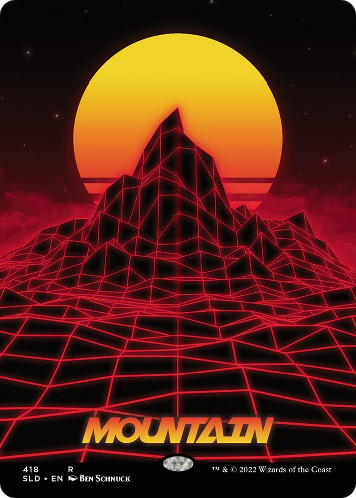 Mountain 418 card from Secret Lair Drop Series