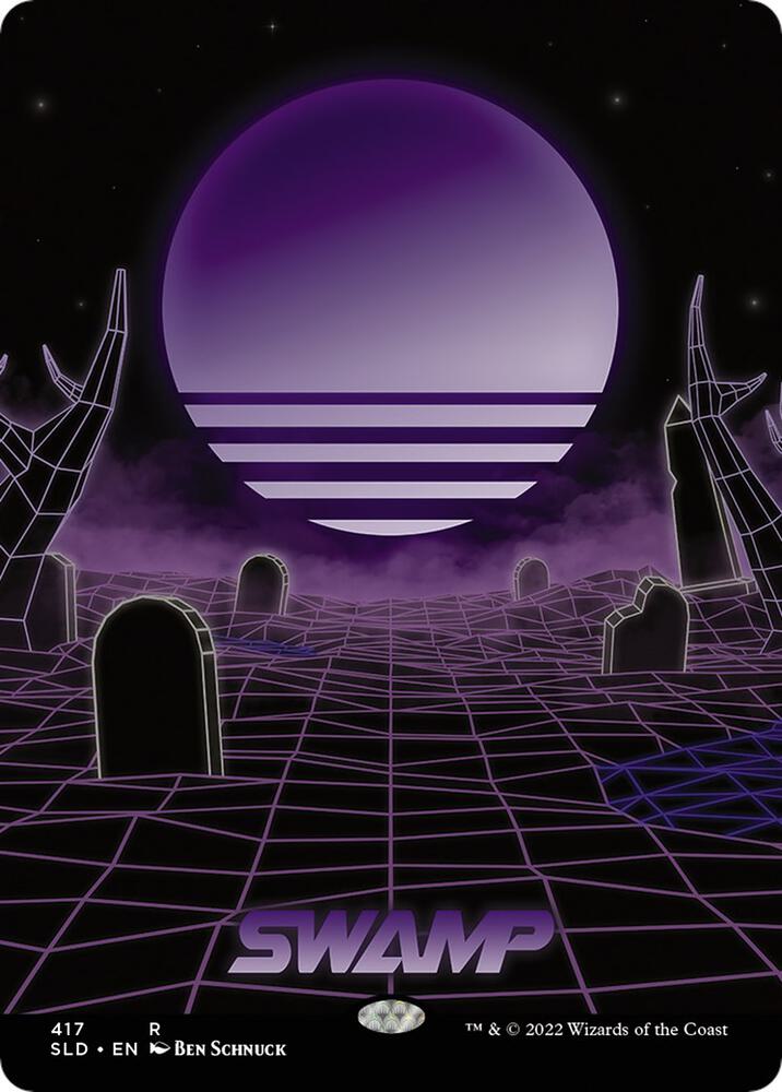 Swamp 417 card from Secret Lair Drop Series