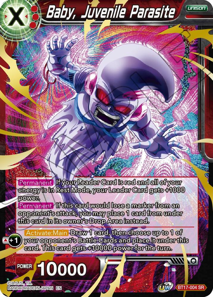 Baby, Juvenile Parasite BT17-004 card from Ultimate Squad