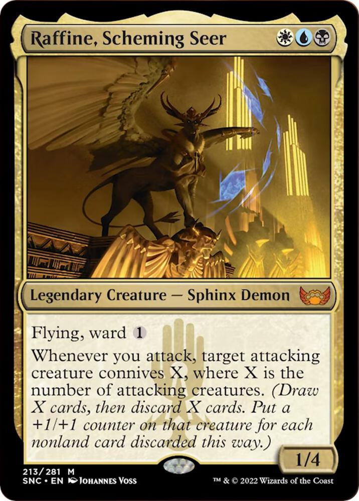 Raffine, Scheming Seer 213 card from Streets of New Capenna