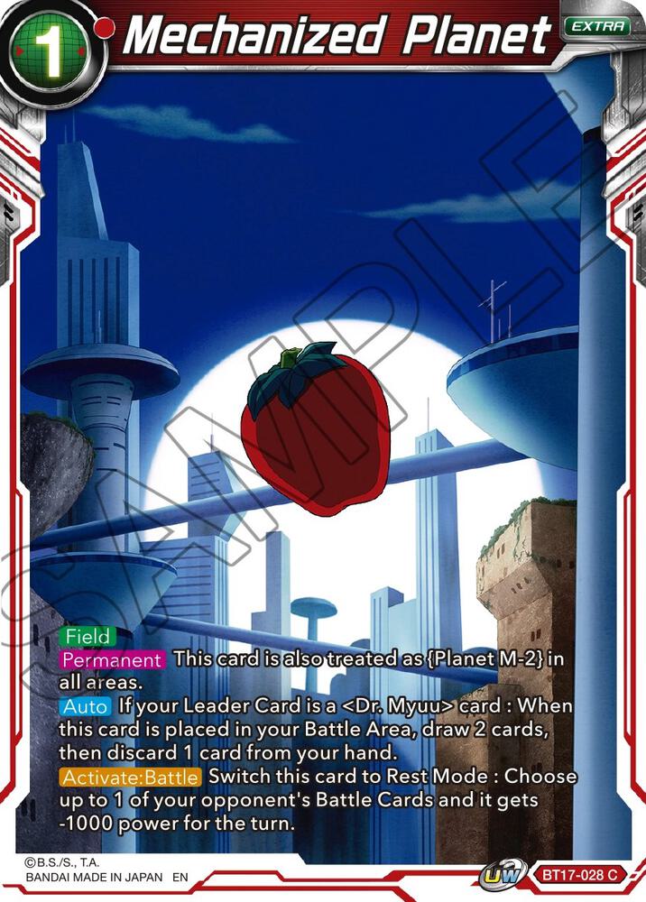 Mechanized Planet BT17-028 card from Ultimate Squad