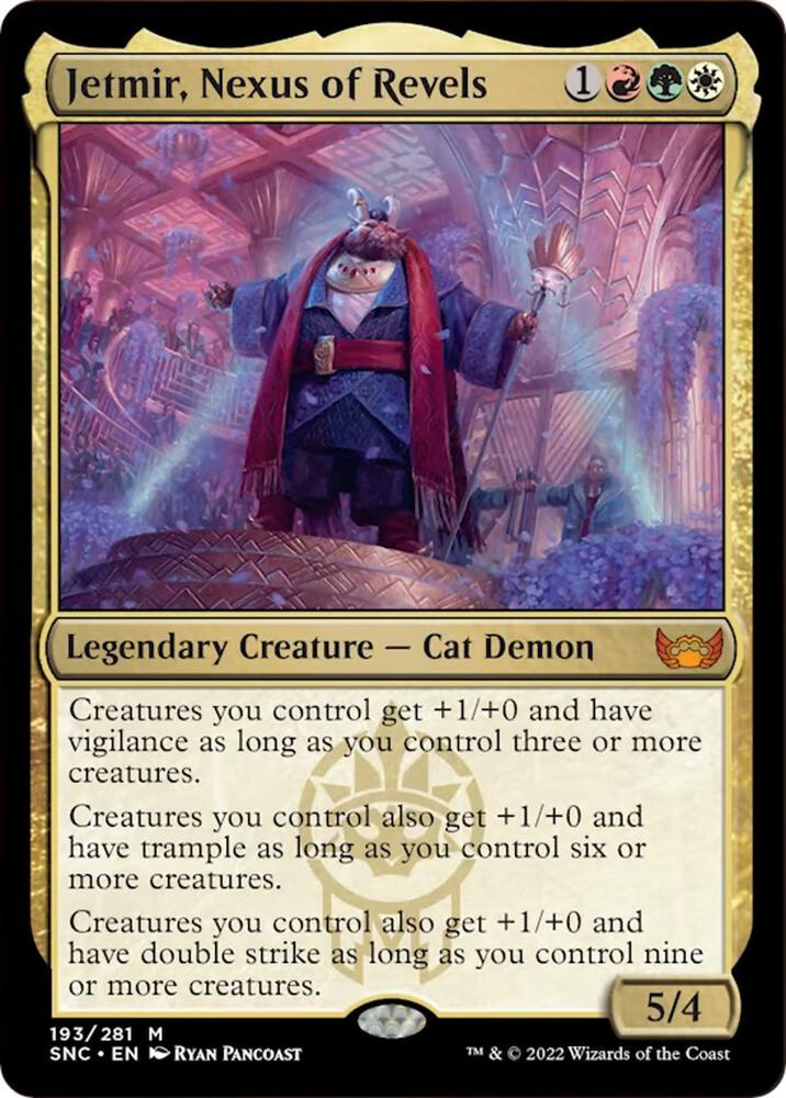 Jetmir, Nexus of Revels 193 card from Streets of New Capenna