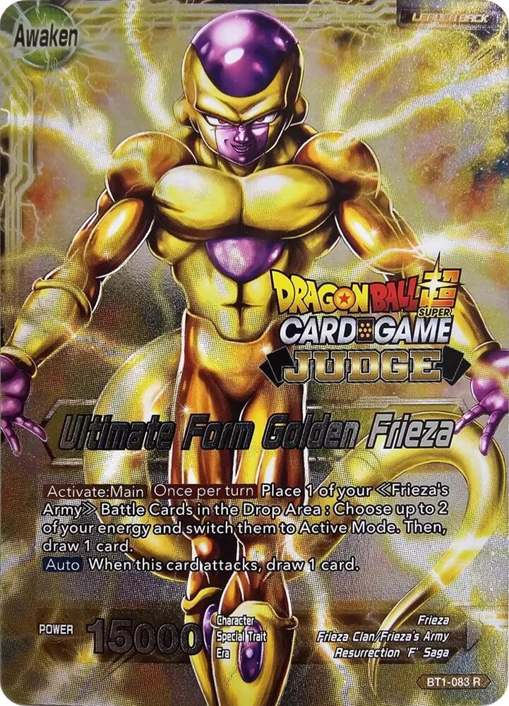 Frieza // Ultimate Form Golden Frieza (Judge Pack Vol.11) BT1-083 card from Tournament Promotion Cards
