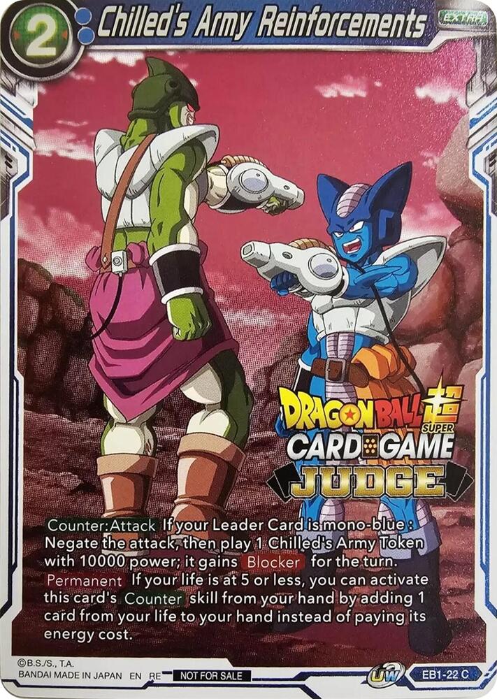 Chilled's Army Reinforcements (Judge Pack Vol.11) EB1-22 card from Tournament Promotion Cards