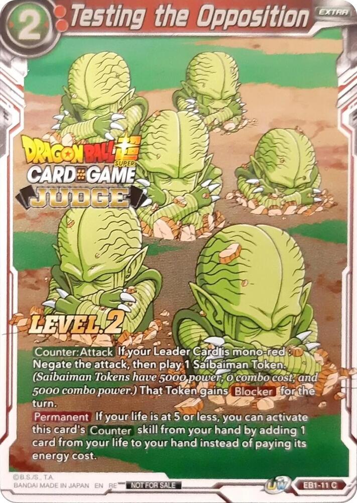 Testing the Opposition (Level 2) (Judge) EB1-11 card from Tournament Promotion Cards