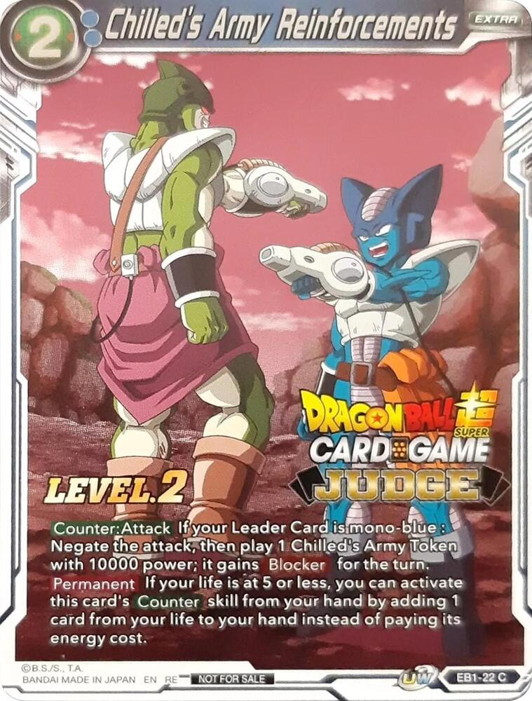 Chilled's Army Reinforcements (Level 2) (Judge) EB1-22 card from Tournament Promotion Cards