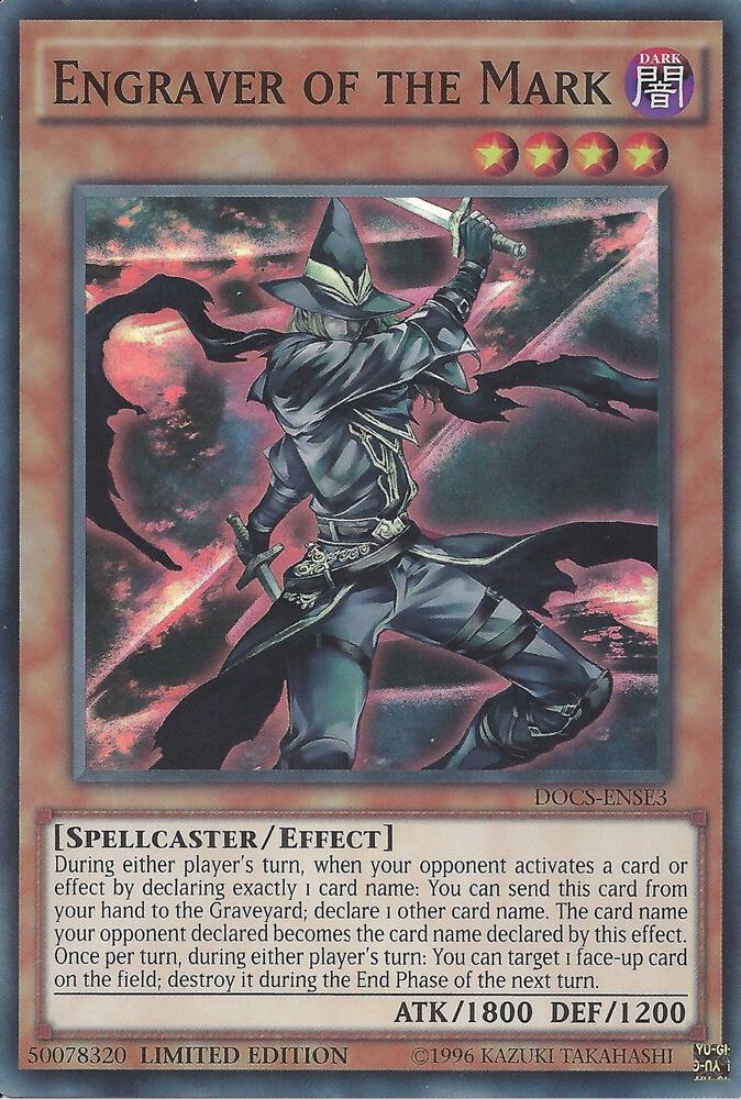 Engraver of the Mark DOCS-ENSE3 card from Dimension of Chaos