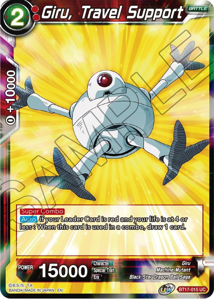 Giru, Travel Support BT17-015 card from Ultimate Squad