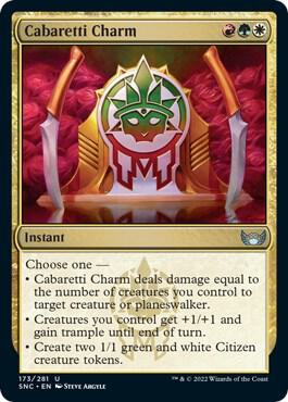 Cabaretti Charm 173 card from Streets of New Capenna