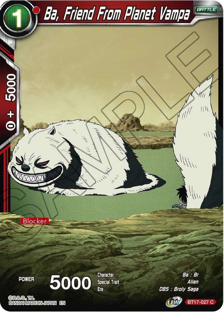 Ba, Friend From Planet Vampa BT17-027 card from Ultimate Squad