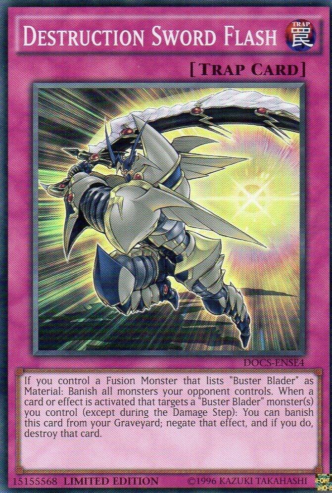 Destruction Sword Flash DOCS-ENSE4 card from Dimension of Chaos