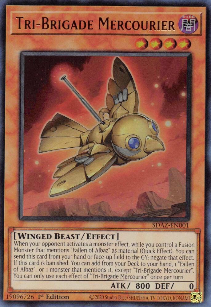 Tri-Brigade Mercourier SDAZ-EN001 card from Structure Deck: Albaz Strike