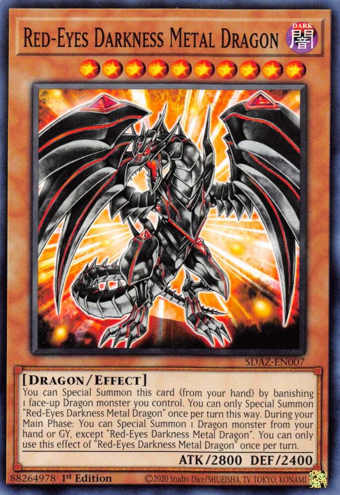 Red-Eyes Darkness Metal Dragon SDAZ-EN007 card from Structure Deck: Albaz Strike