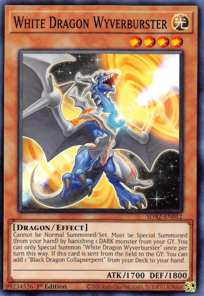 White Dragon Wyverburster SDAZ-EN012 card from Structure Deck: Albaz Strike