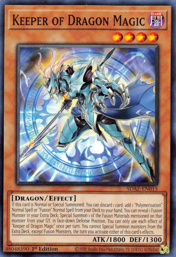 Keeper of Dragon Magic SDAZ-EN015 card from Structure Deck: Albaz Strike