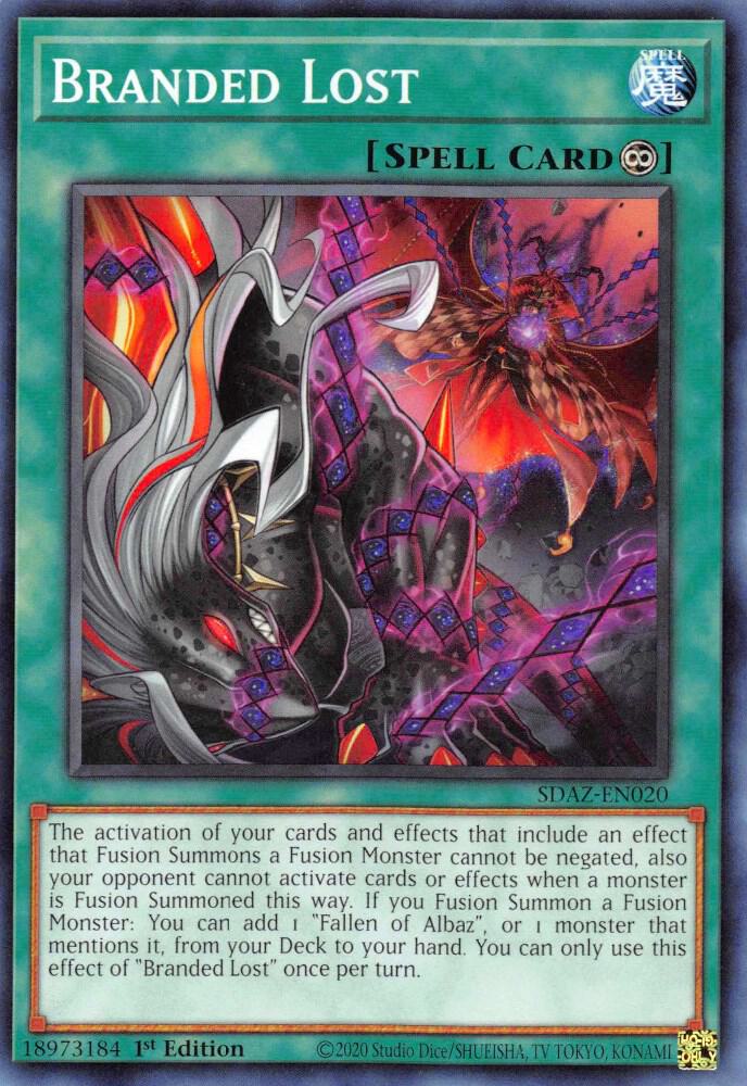 Branded Lost SDAZ-EN020 card from Structure Deck: Albaz Strike
