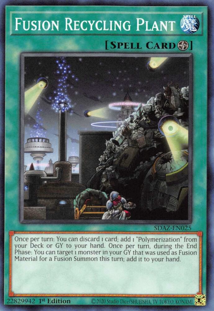 Fusion Recycling Plant SDAZ-EN025 card from Structure Deck: Albaz Strike