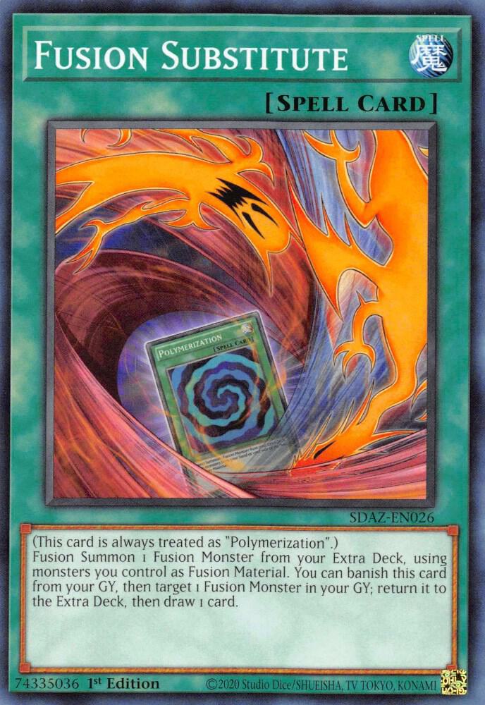 Fusion Substitute SDAZ-EN026 card from Structure Deck: Albaz Strike