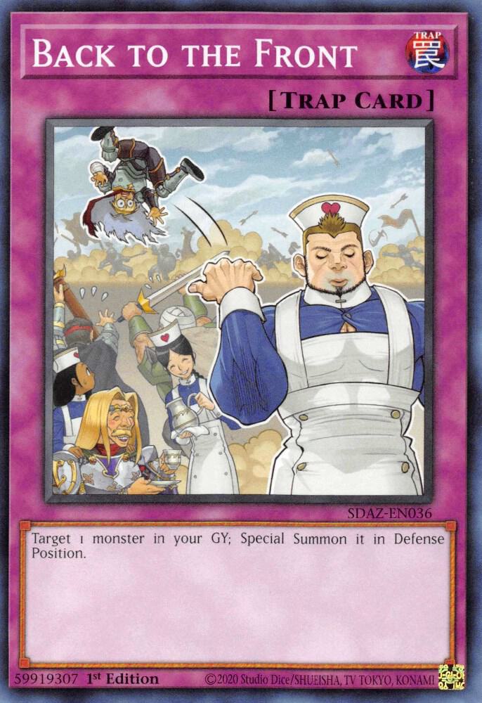 Back to the Front SDAZ-EN036 card from Structure Deck: Albaz Strike