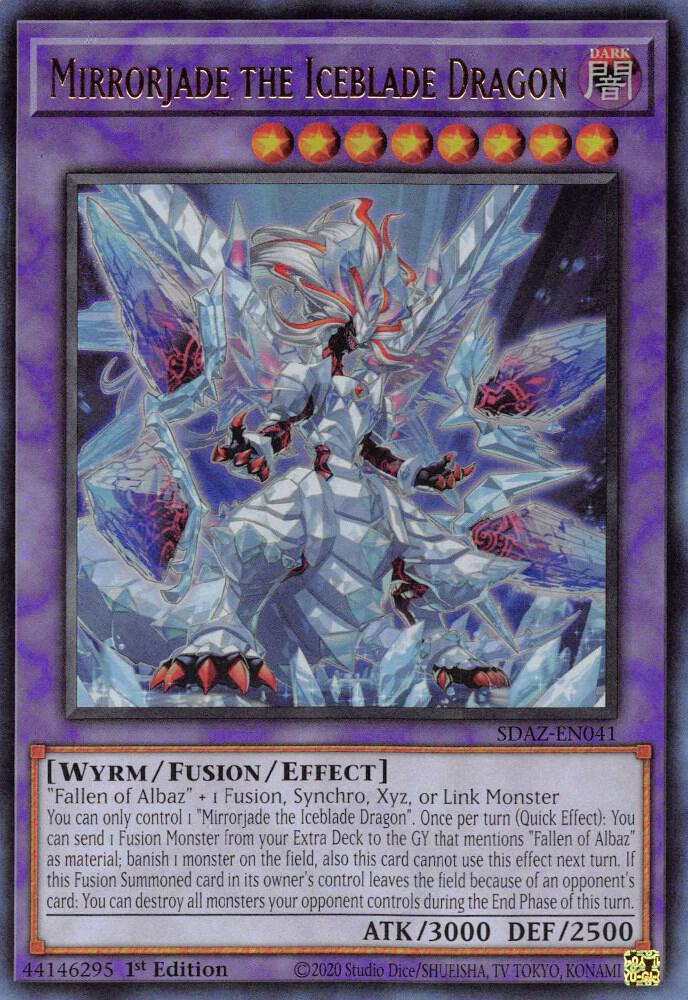 Mirrorjade the Iceblade Dragon SDAZ-EN041 card from Structure Deck: Albaz Strike