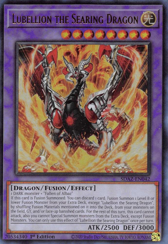 Lubellion the Searing Dragon SDAZ-EN042 card from Structure Deck: Albaz Strike