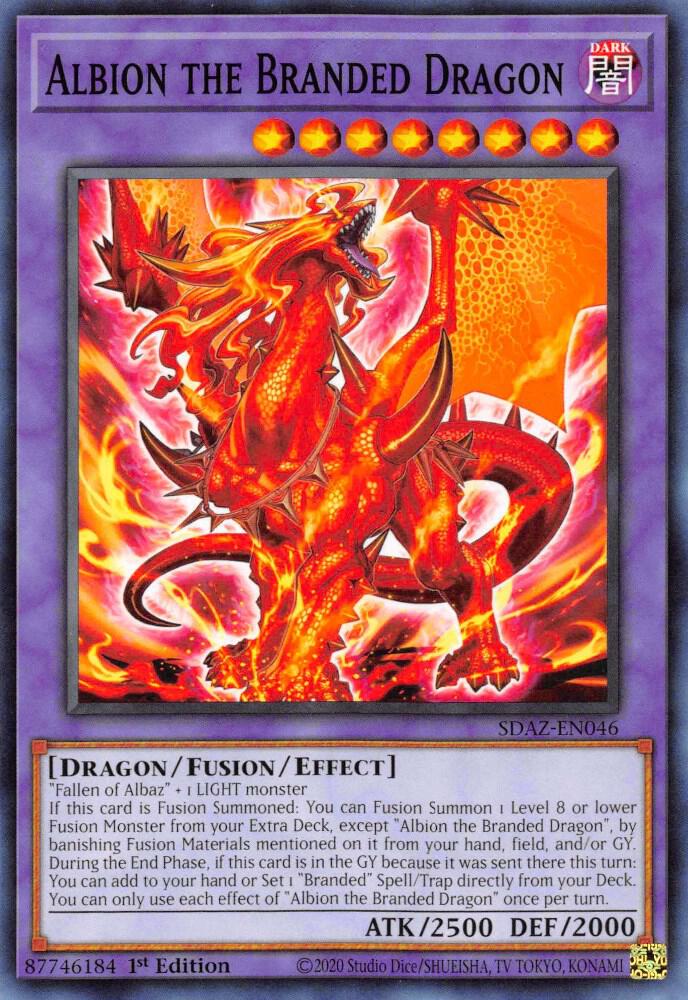 Albion the Branded Dragon SDAZ-EN046 card from Structure Deck: Albaz Strike