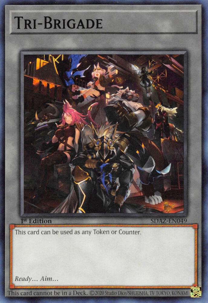 Tri-Brigade SDAZ-EN049 card from Structure Deck: Albaz Strike