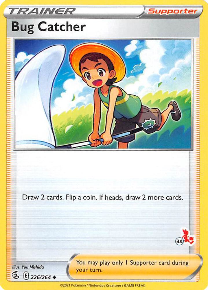 Bug Catcher - 226/264 (#34 Cinderace Stamped) 226/164 card from Battle Academy 2022