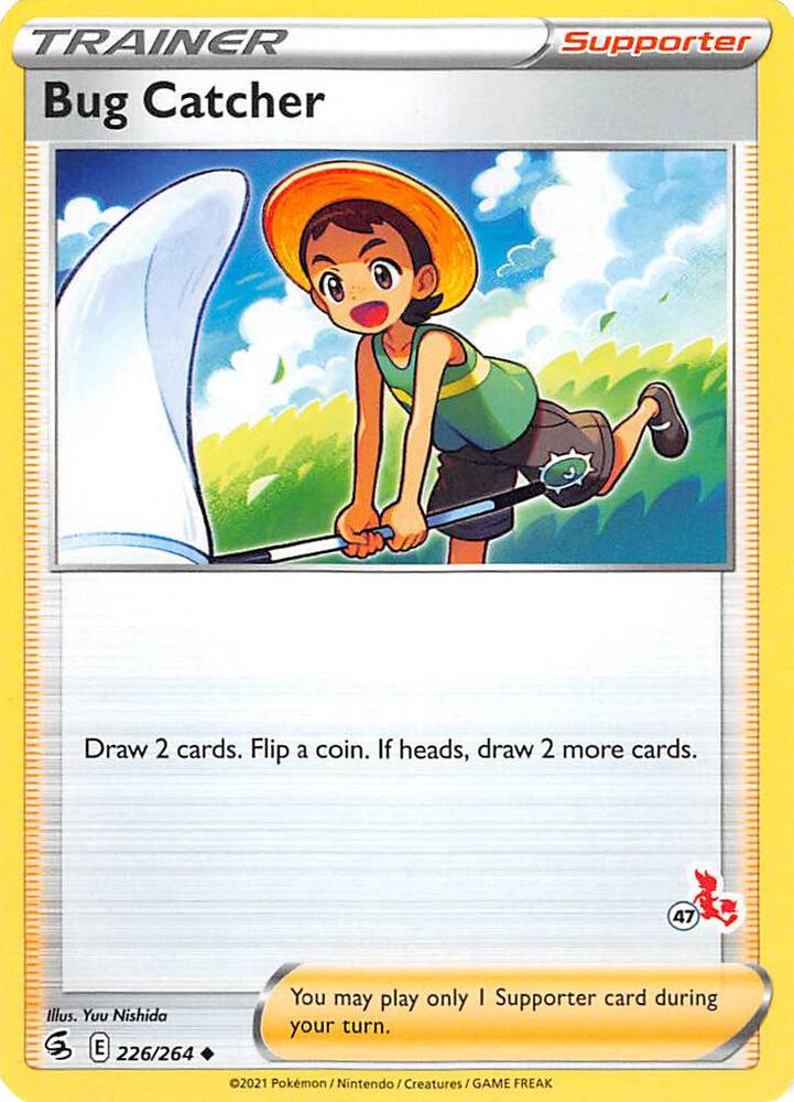 Bug Catcher (#47 Cinderace Stamped) 226/264 card from Battle Academy 2022