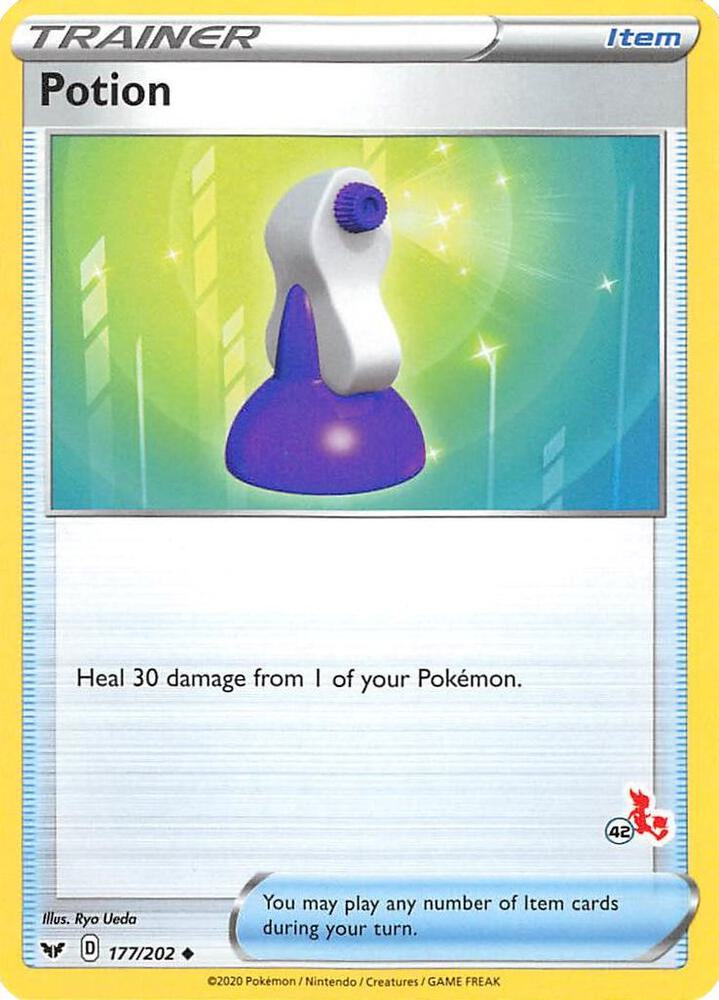 Potion (#42 Cinderace Stamped) 177/202 card from Battle Academy 2022