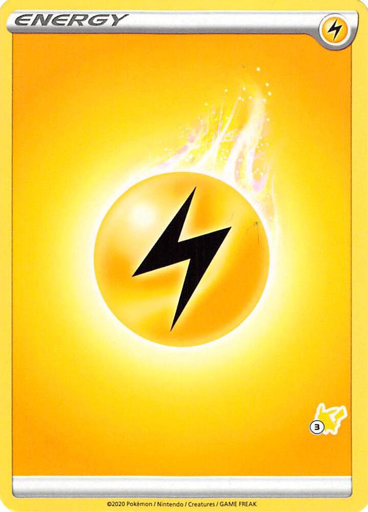 Lightning Energy (#3 Pikachu Stamped) card from Battle Academy 2022