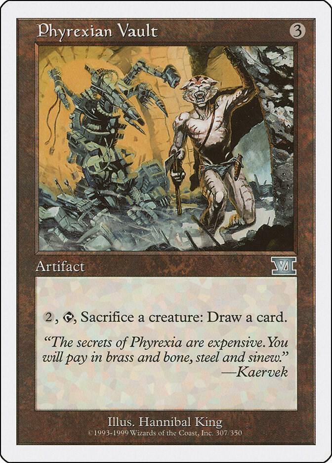 Phyrexian Vault 307 card from Classic Sixth Edition